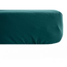 Drap housse uni percale de coton manoir Bonnet de 35 cm 160x200 cm