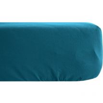 Drap housse uni percale de coton manoir Bonnet de 35 cm 160x200 cm