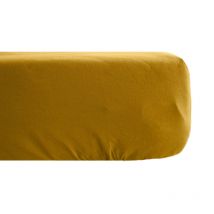Drap housse uni percale de coton manoir Bonnet de 35 cm 90x190 cm