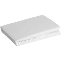 Drap Jersey Côtelé D91 160x200 Cm, Hauteur 30 Cm Blanc