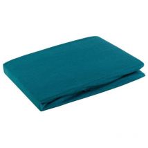 Drap Jersey Côtelé D91 220x200 Cm, Hauteur 30 Cm Turquoise