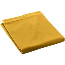 Drap plat 240 x 300 cm Percale de coton curry