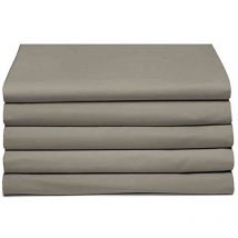 Drap plat bébé coton bio 118x180 taupe