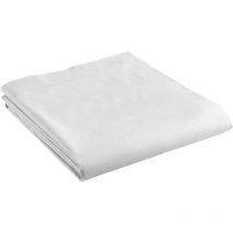 Drap plat coton 180 x 290 cm Emotion blanc