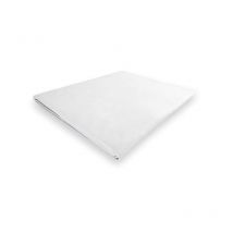 Drap plat en polycoton 260x300 cm percale blanc, par Soleil d'ocre