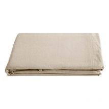 Drap plat Palace pur coton teint lavé, 63 fils/cm² Vent Du Sud Palace Lin - 270 x 290 cm pour lit King Size