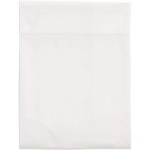 Drap plat percale blanc 180x290 cm