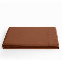Drap plat 'Prémium' pour lit 1 place & 2 places - Prémium Paprika - 180 x 290 cm pour lit 1 place