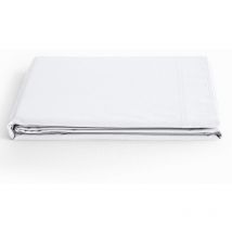 Drap plat 'Prémium' pour lit 1 place & 2 places - Prémium Neige - 180 x 290 cm pour lit 1 place