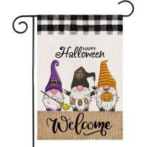 Yzmrbdqc - Drapeau de jardin vertical double face pour Halloween, décoration extérieure de cour