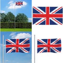 Vidaxl - Drapeau Royaume-Uni 90x150 cm - Drapeau Royaume-Uni - drapeaux Royaume-Uni - Home & Living