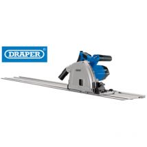 Draper Tools - draper plunge track saw 1200W 165MM circular with rail heavy duty warranty 57341