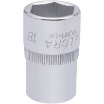 18mm 1/2 Square Drive Elora Hexagon Socket (15307)