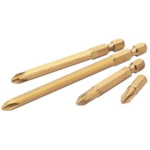 Draper Expert - Draper 25TCS/5 Expert No.1 1/4in Hex Cross Slot Titanium Nitride Coated Insert Bit 25mm Long x 5