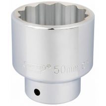 3/4 Square Drive 12 Point Socket (50mm) (16707) - Draper