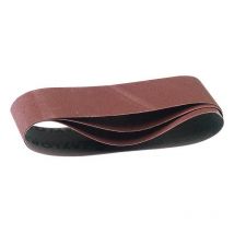36083 533 x 75mm 100Grit Aluminium Oxide Sanding Belts 3pk - Draper