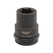 419-MM Expert 21mm 3/4in Square Drive Hi-Torq 6 Point Impact Socket - Draper