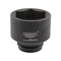 419-MM Expert 65mm 3/4in Square Drive Hi-Torq 6 Point Impact Socket - Draper