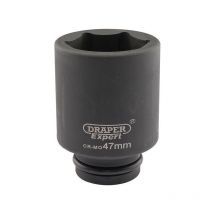 419D-MM Expert 47mm 3/4in Square Drive Hi-Torq 6 Point Deep Impact Socket - Draper