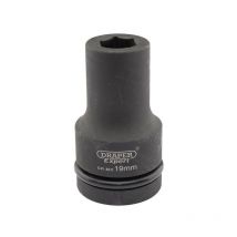 425D-MM Expert 19mm 1in Square Drive Hi-Torq 6 Point Deep Impact Socket - Draper