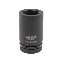 425D-MM Expert 35mm 1in Square Drive Hi-Torq 6 Point Deep Impact Socket - Draper