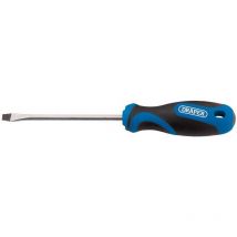 48923 6.0 x 150mm Plain Slot Screwdriver with Soft Grip Handles - Draper