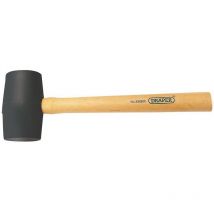 51095 410G (14.5oz) Hardwood Shaft Rubber Mallet - Draper