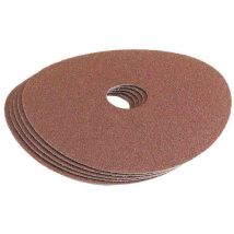 58618 115mm 80Grit Aluminium Oxide Sanding Disc 5pk - Draper