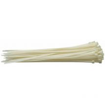 Cable Ties, 7.6 x 400mm, White (Pack of 100) (70404)