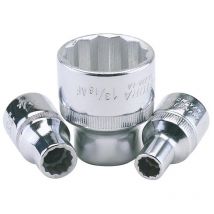 770-LA 15/16in 1/2in Square Drive Elora Bi-Hexagon Socket - Draper