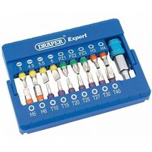 Draper Coloured Screwdriver Bit Set (19 piece) (82402)