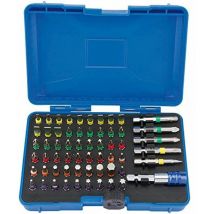 Draper Coloured Screwdriver Bit Set (60 piece) (82405)