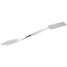 90083 - Utensile in acciaio per intonacatura, un'estremità di forma rettangolare e un'estremità a foglia, lunghezza 25 cm - Draper