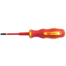 965SLIMCS No.1 x 80mm Ergo Plus Slimline Cross Slot vde Screwdriver - Draper