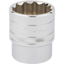 H-af/b 1/2in Square Drive Hi-Torq 12 Point Socket 1.1/8in - Draper
