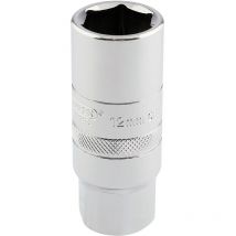 Ht-plug/b 1/2in Sq Dr 12mm Thread 6 Point Spark Plug Socket - Draper