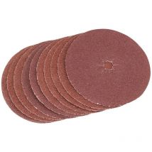 PTASD125 125mm Medium Grade Aluminium Oxide Sanding Discs Pack of 5 - Draper