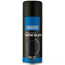 Satin Spray Paint, 400ml, Black (18013)