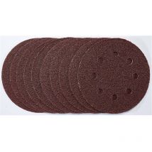SDHAL115 Sanding Discs 115mm 40 Grit Hook & Loop 10pk - Draper