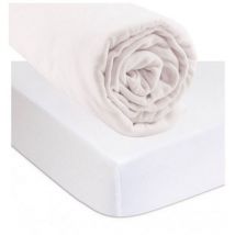 Draps housse 90x190 cm Bio + Alèse Coton Bio