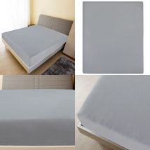 Draps-housses Jersey 2 pcs Gris 140x200 cm Coton - drap-housse en jersey - draps-housses en jersey - Home & Living - Gris