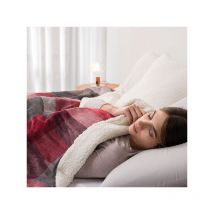 Dreamland - Nap Time Warming Sherpa Over Blanket Tartan Check