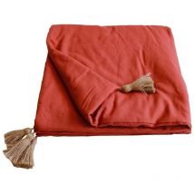 Dredon Panama 90x190 cm pompons jute terracotta