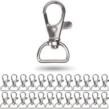 Shining House - Drehbarer Karabiner, drehbare Karabinerhaken mit D-Ring, 24 Stück, 16 mm breit, mit 360 Grad drehbarem Ring, Schnallen für Taschen,