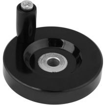 Drehgriff Für Fräsmaschinen, 8 X 63 Mm, Handrad Mit Rücklauf, Rund Aus Schwarzem Bakelit.