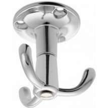 So-Tech 3-fach Drehhaken TROMSO – Aluminium – Chrom poliert – 53 mm – 50 mm – Sockel Ø 40 mm – 25 mm