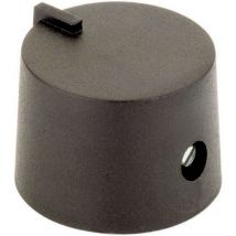 Drehknopf mit Zeigernase Schwarz – Ø 21 mm x H 14 mm – 1 Stück