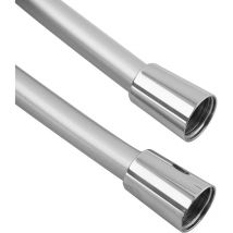 Paulgurkes - Drehkonus 150cm Duschschlauch Brauseschlauch Kunststoff 1,5m Classic Silber