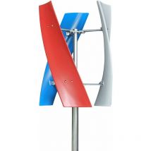 Senderpick - Turbine éolienne 400W Générateur Maglev Générateur éolien vertical avec 3 pales et contrôleur (12V rouge bleu blanc)