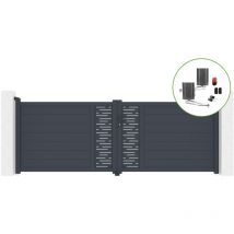 Casanoov - Drehtor 4m arlberg H.120cm Aluminium + bunker B500 Motorisierung